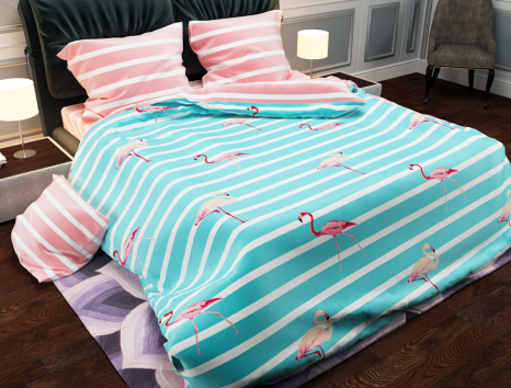 Тканина для постільної білизни Бязь "Gold" Lux GL1297 (A+B) - (50м+50м)