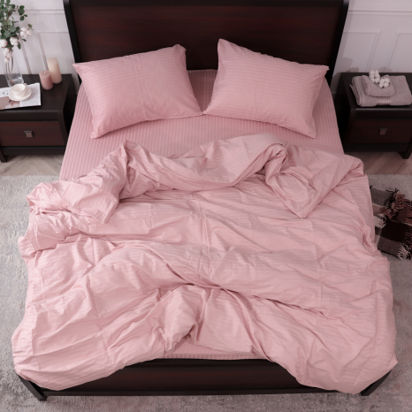 Семейный набор постельного белья 240*220 из микрофибры в полоску №2061415 Черешенка™