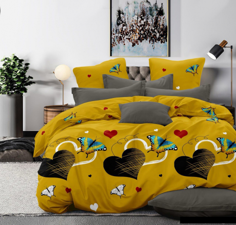 Ткань для постельного белья Бязь "Gold" Lux GL1816orange