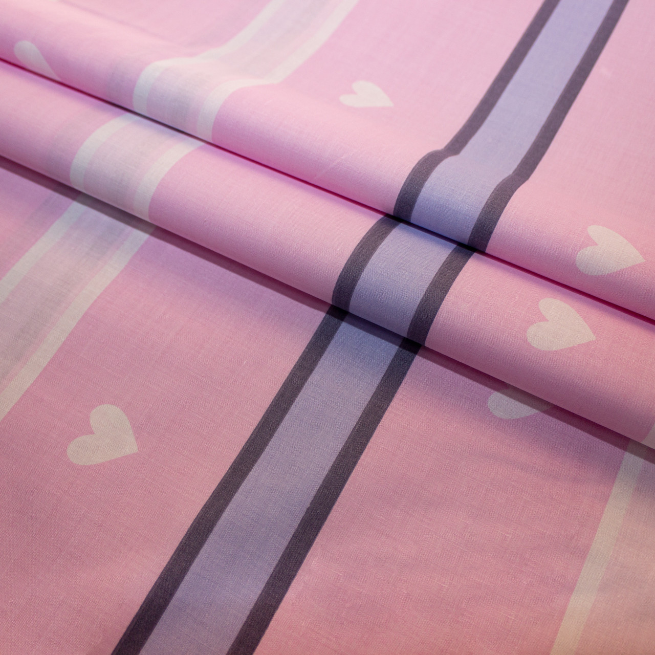 Тканина для постільної білизни Бязь "Gold" Lux "Реалістичний рожевий фламінго" GL4254 (A+B) - (50м+50м)