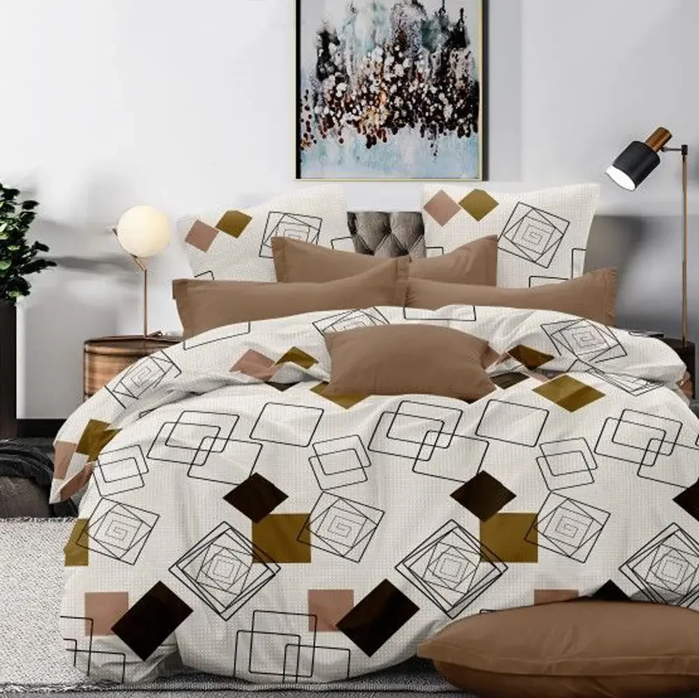 Тканина для постільної білизни Бязь "Gold" Lux GL14271brown