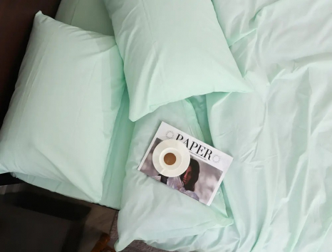 Євро-максі набір однотонної постільної білизни 200*220 із Бязі "Gold" №151053 Черешенька™