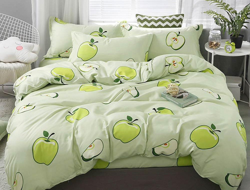 Євро-максі набір постільної білизни 200*220 із Бязі "Gold" №151190AB Черешенка™