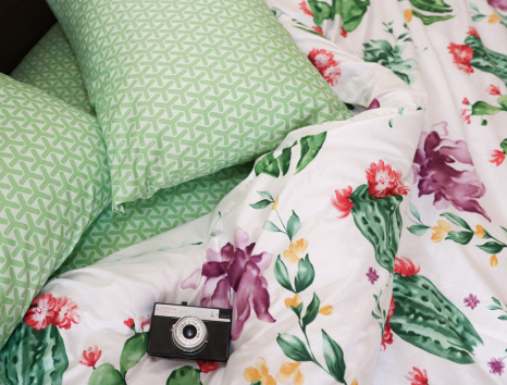 Евро макси набор постельного белья 200*220 из Сатина №004AB Черешенка™