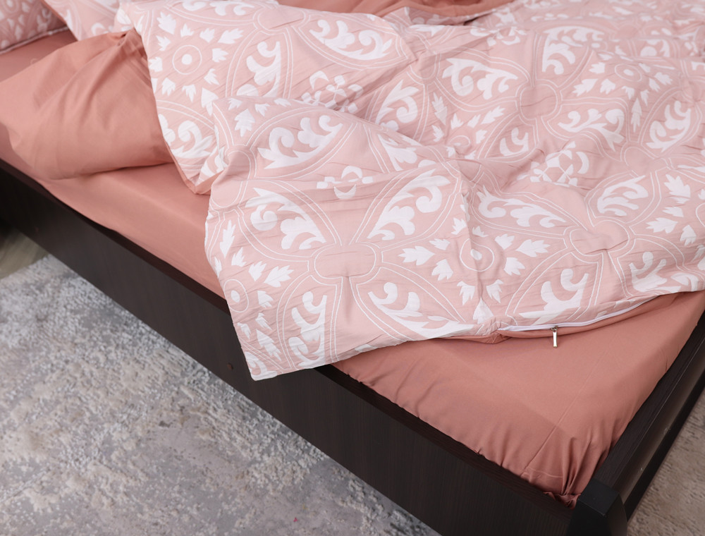 Евро макси набор постельного белья 200*230 из Муслина №600-18 Черешенка™