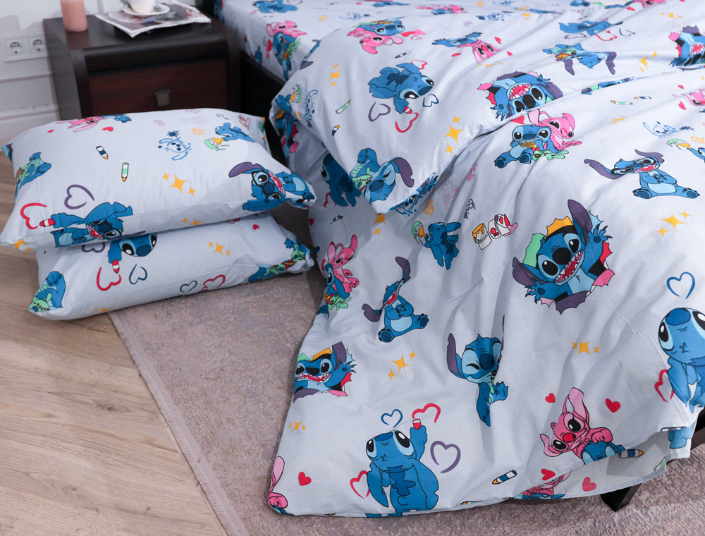 Полуторний набір постільної білизни 150*220 із Бязі "Gold" №1618211 Черешенька™