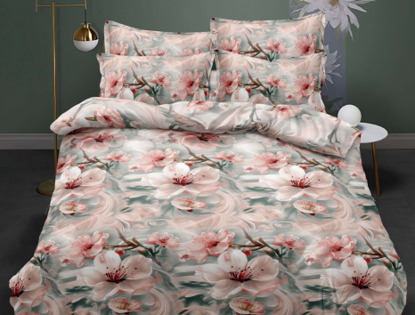 Сімейний набір постільної білизни 240*220 із полікотону №204772 Черешенька™