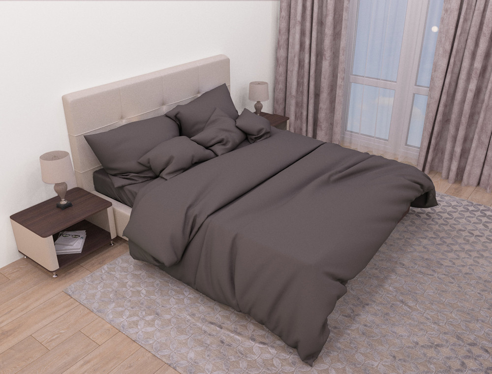 Тканина для постільної білизни Бязь "Gold" Lux однотонна GL1013maroon (50м)