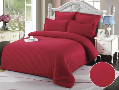 Евро макси набор постельного белья 200*230 из Страйп Сатина D-014