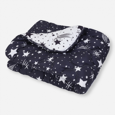 Двоспальна ковдра мікрофібра/холофайбер двостороння №40138