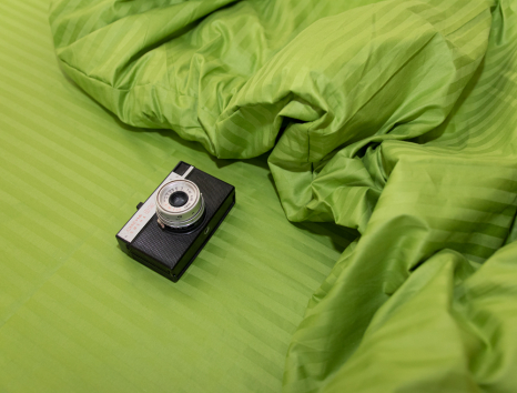 Євро-максі набір постільної білизни 200*220 зі Страйп Сатину №50999 Черешенка™