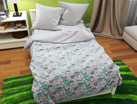 Ткань для постельного белья Бязь "Gold" Lux детская GLB752 (A+B) - (50м+50м)