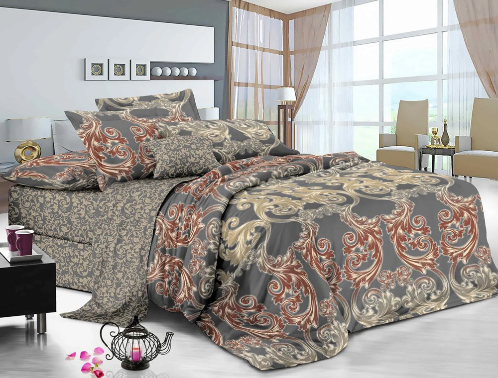 Ткань для постельного белья Сатин S01 (A+B) - (60м+60м)