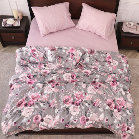 Євро-максі набір постільної білизни 200*220 із Сатину №44339AB Черешенка™