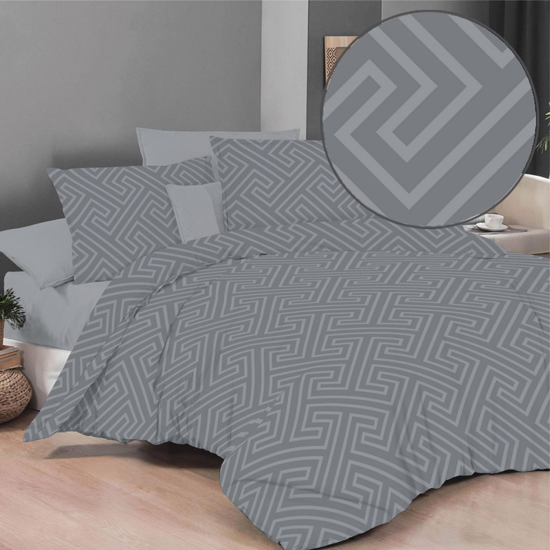 Ткань для постельного белья Бязь "Gold" Lux GL3575grey