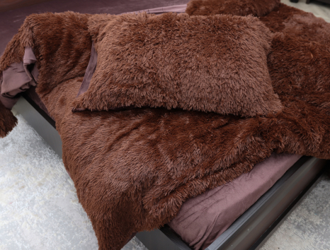 Евро-макси набор постельного белья 200*230 Плюш Травка №EL-04 Черешенка™