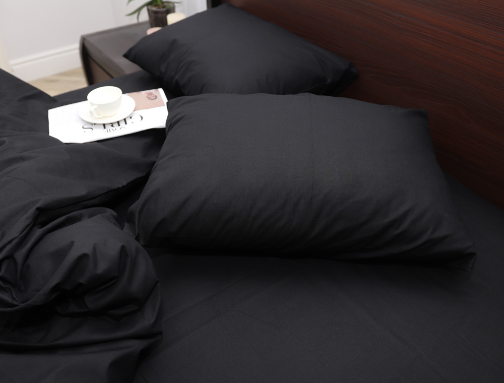 Евро макси набор однотонного постельного белья 200*220 из Бязи "Gold" №155524 Черешенка™