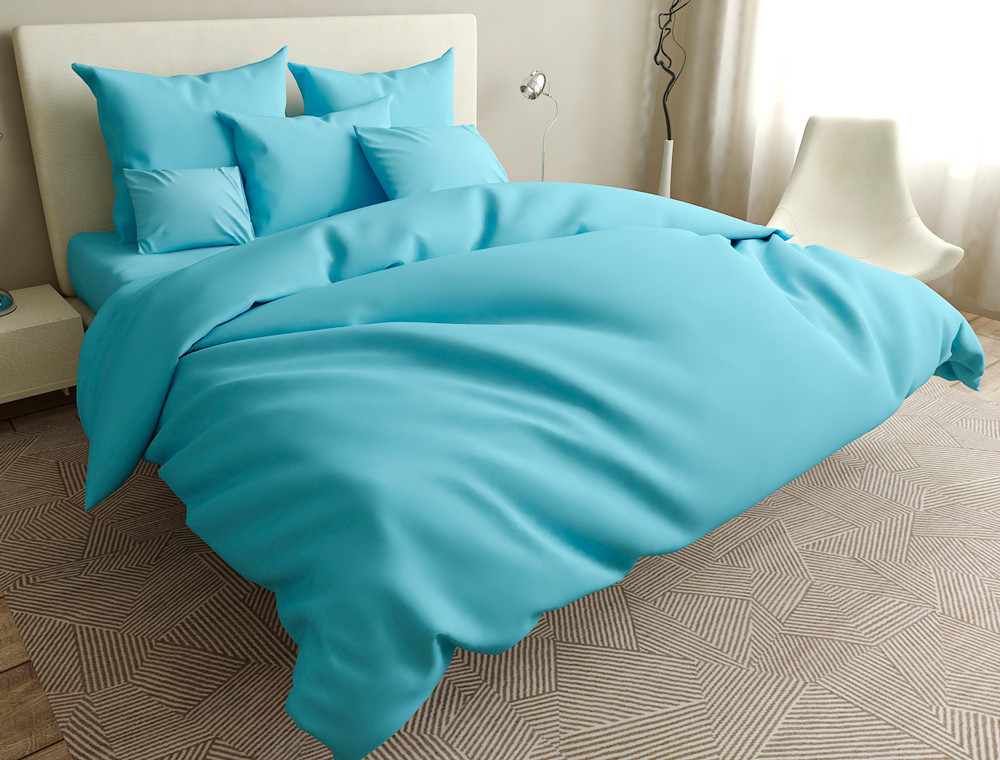 Двоспальний набір постільної білизни 180*220 із Бязі "Gold" з простирадлом на резинці №141046 Черешенка™