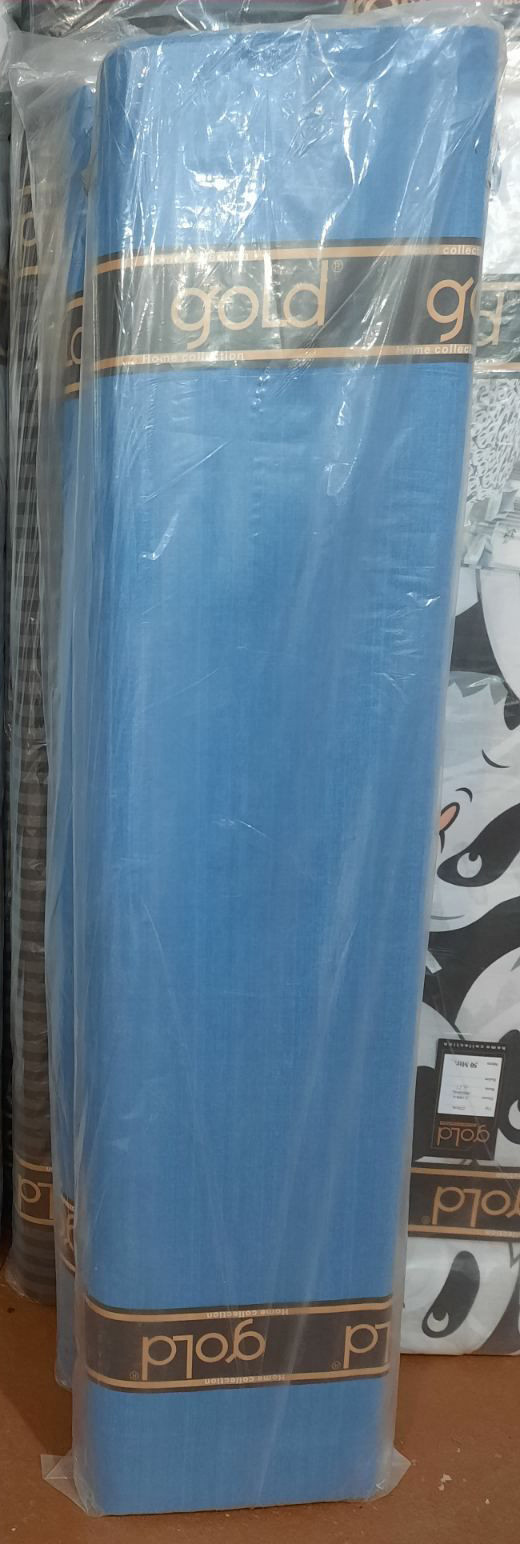 Тканина для постільної білизни Бязь "Gold" Lux однотонна GL336Blue (50м)