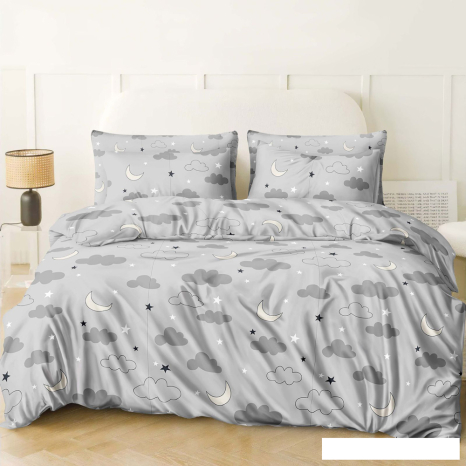 Ткань для постельного белья Бязь "Gold" Lux детская GLB5417grey