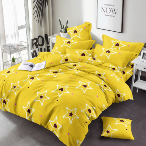 Тканина для постільної білизни Бязь "Gold" Lux GL3741yellow