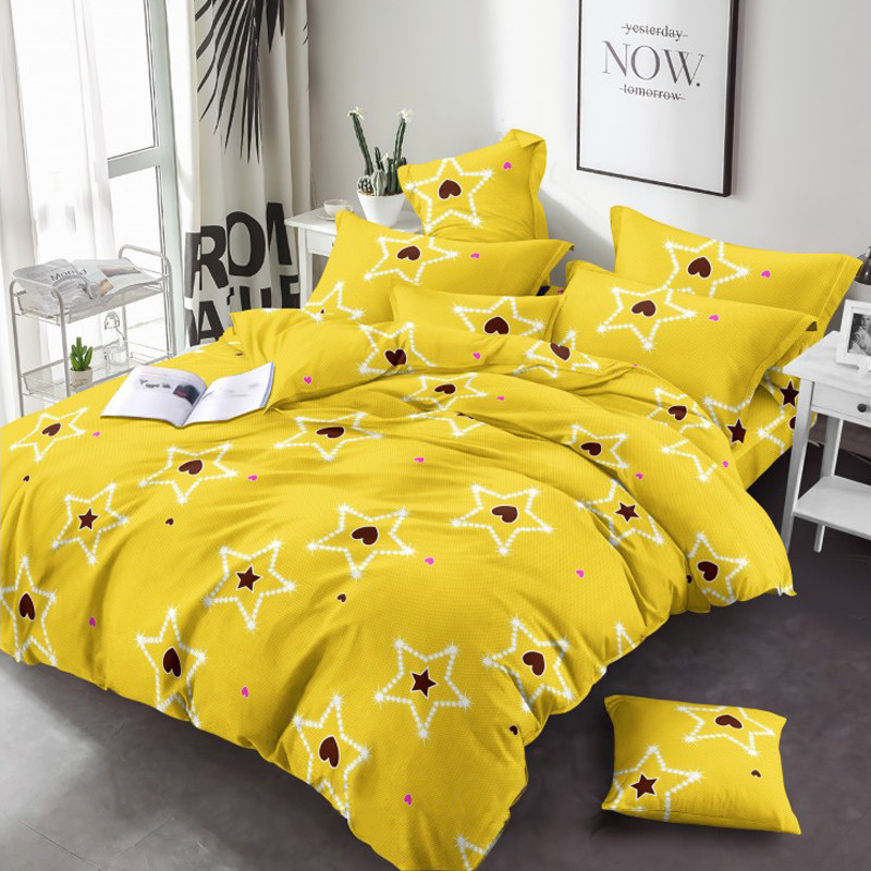 Тканина для постільної білизни Бязь "Gold" Lux GL3741yellow