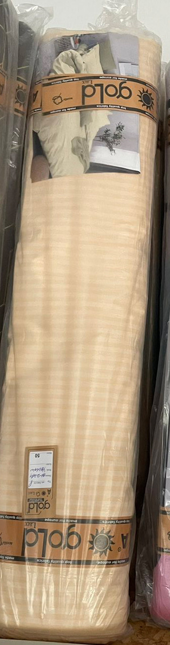 Ткань для постельного белья Бязь "Gold" Lux в полоску GLS226-1yellow (50м)