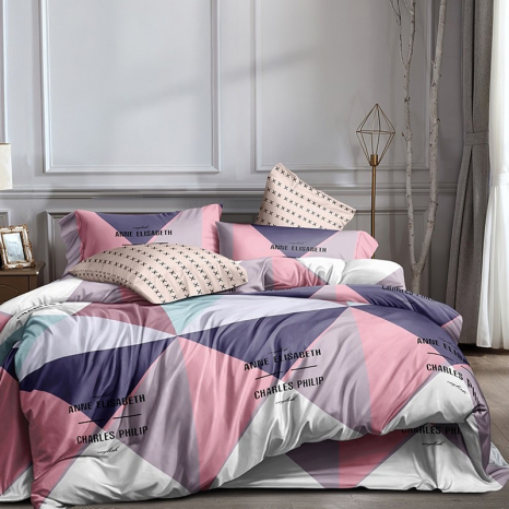 Двоспальний набір постільної білизни 180*220 із Ранфорсу №183310AB Черешенка™