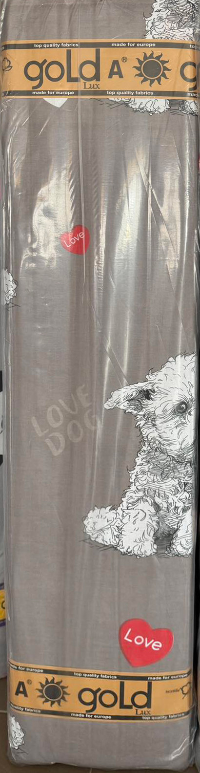 Ткань для постельного белья Бязь "Gold" Lux GL11570mocco