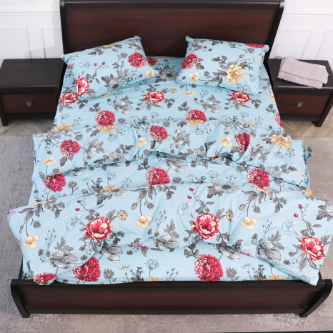 Сімейний набір постільної білизни із Бязі "Gold" №153117 Черешенька™