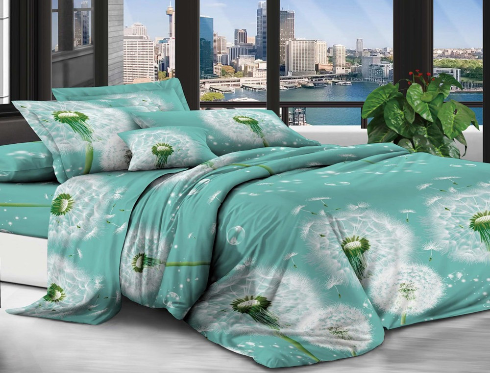 Сімейний набір постільної білизни 240*220 із полікотону №2031473 Черешенька™