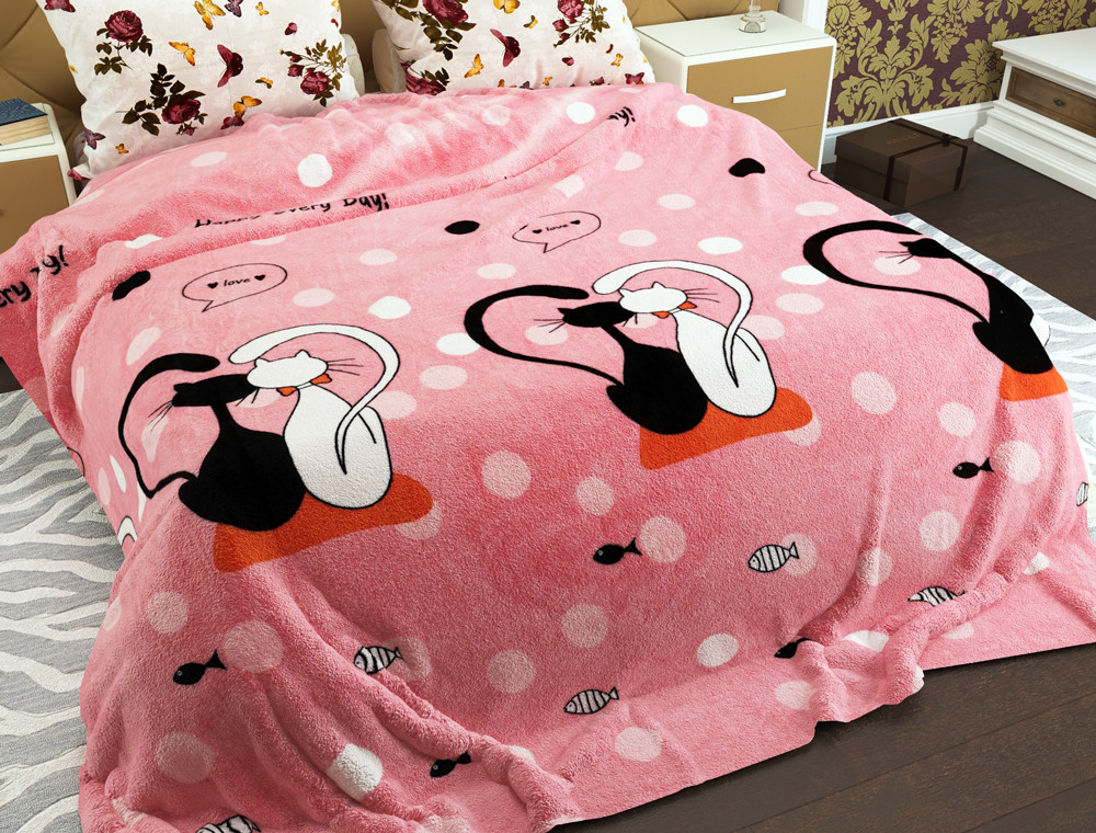 Двоспальний флісовий плед №33638