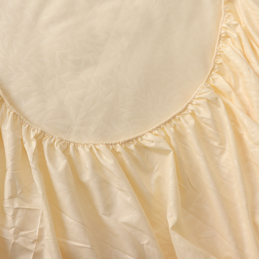 Простирадло на резинці (160*200*25) з гілочками на жовтому №8877