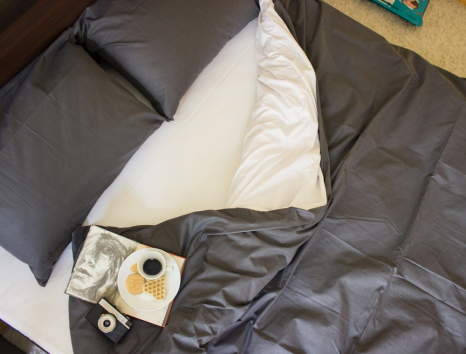 Євро-максі набір однотонної постільної білизни 200*220 із Бязі "Gold" №15749AB Черешенька™