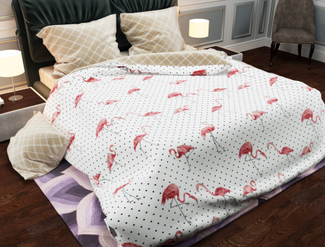 Тканина для постільної білизни Бязь "Gold" Lux GL1296 (A+B) - (50м+50м)