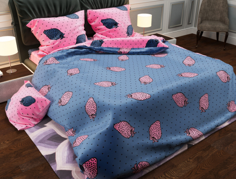 Тканина для постільної білизни Бязь "Gold" Lux GL4170 (A+B) - (50м+50м)