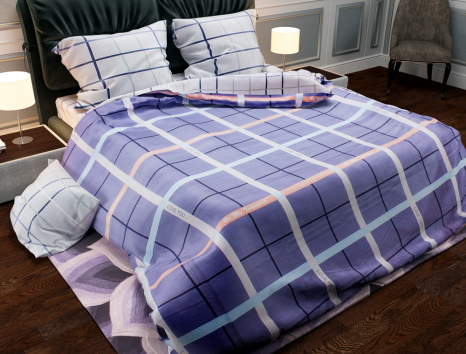 Семейный набор хлопкового постельного белья из Бязи "Gold" №154132AB Черешенка™