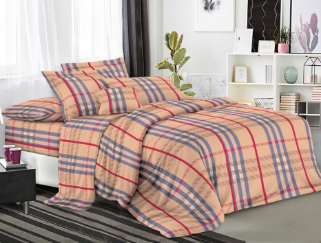 Полуторний набір постільної білизни 150*220 із полікотону №205447 Черешенька™