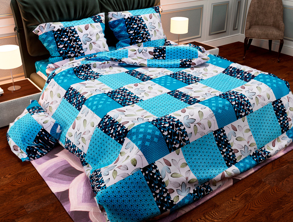 Двоспальний набір постільної білизни 180*220 із Бязі "Gold" №157810 Черешенка™