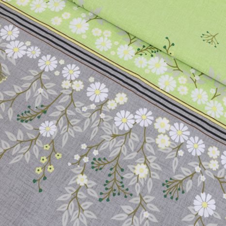 Ткань для постельного белья Бязь "Gold" Lux GL3571green