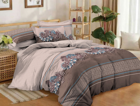 Євро-максі набір постільної білизни 200*220 із Сатину №06AB Черешенка™