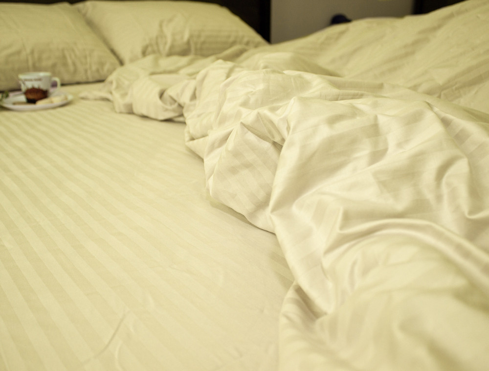 Двоспальний набір постільної білизни 180*220 зі Страйп Сатину №5405077 KRISPOL™