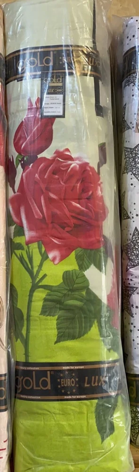 Ткань для постельного белья Бязь "Gold" Lux "Розы" GL238