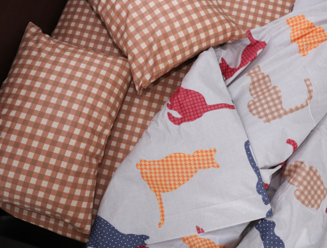 Полуторний набір постільної білизни 150*220 із Бязі "Gold" №15942AB Черешенка™