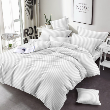 Тканина для постільної білизни Бязь "Gold" Lux смугаста GLS0202 (50м)