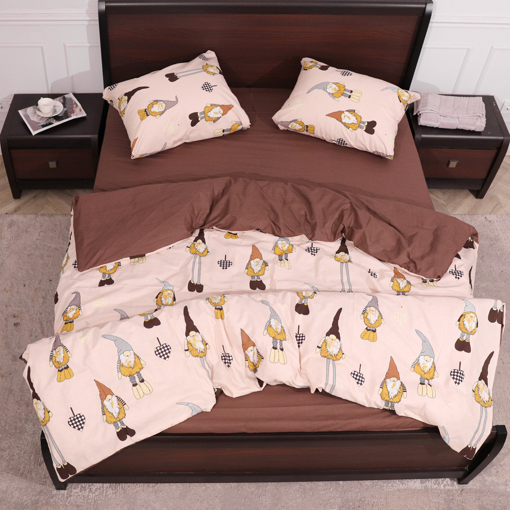 Двоспальний набір постільної білизни 180*220 із Бязі "Gold" №151803АВ Черешенька™