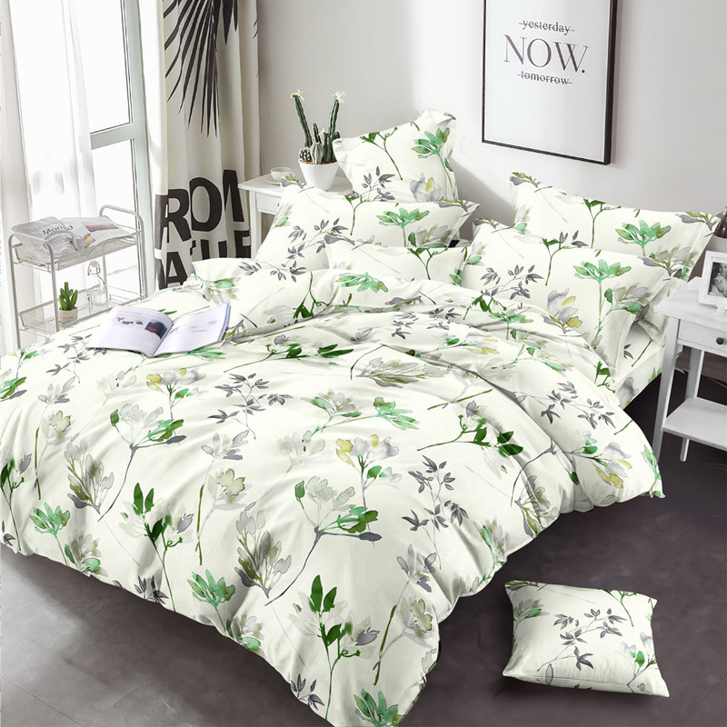 Тканина для постільної білизни Бязь "Gold" Lux GL7812green