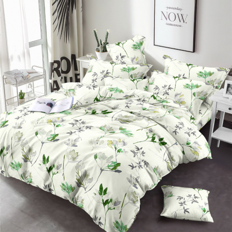 Тканина для постільної білизни Бязь "Gold" Lux GL7812green