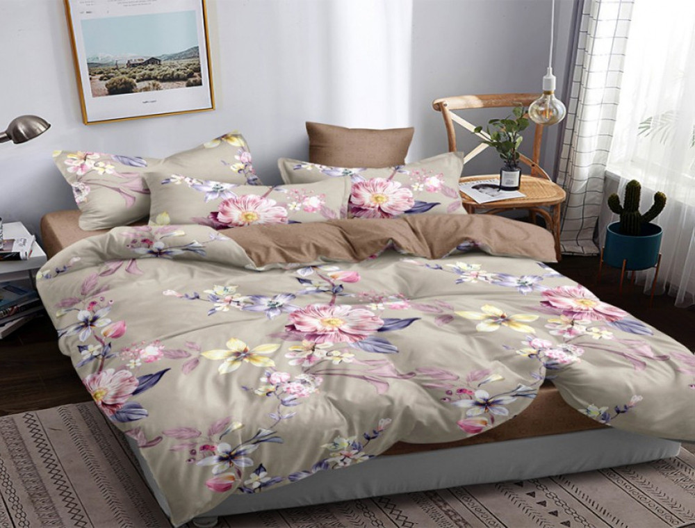 Тканина для постільної білизни Сатин S-121 (A+B) - (60м+60м)