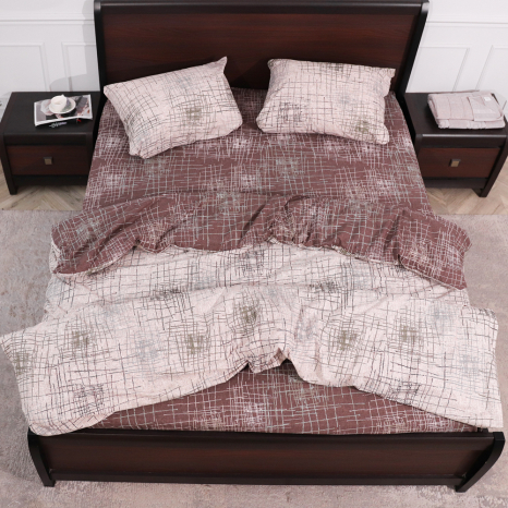 Двуспальный набор постельного белья 180*220 из Бязи "Gold" №157867AB Черешенка™